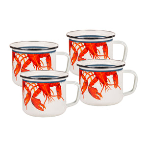 Lobster Grande Mugs - Set of 4-Mug-Nautical Decor and Gifts