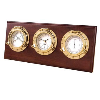 Porthole Weather Center-Nautical Clocks-Nautical Decor and Gifts