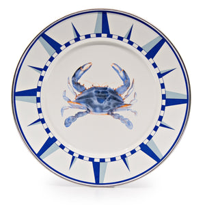 Blue Crab Dinner Plates - Set of 4-Plate-Nautical Decor and Gifts