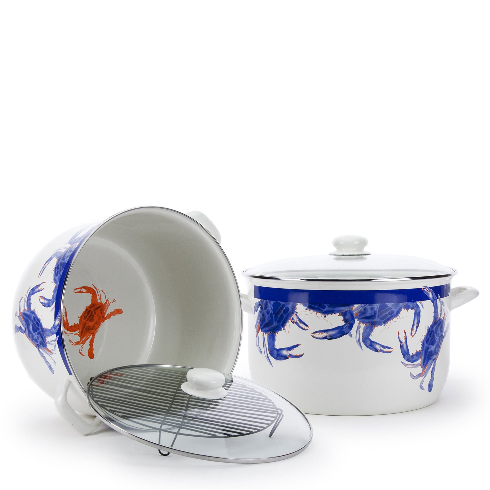 Blue Crab 18qt Stock Pot-Pot-Nautical Decor and Gifts