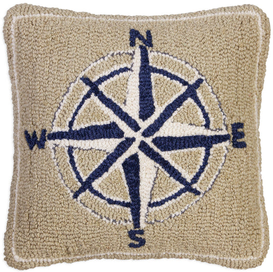 Compass Rose-Pillow-Nautical Decor and Gifts