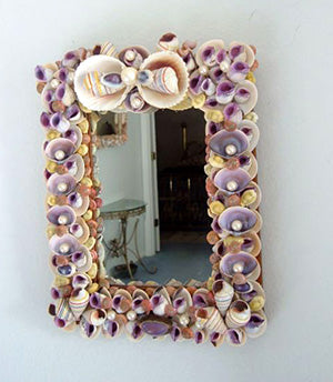 My Cebu Beauty Seashell Mirror-Nautical Beach House Mirrors-Nautical Decor and Gifts