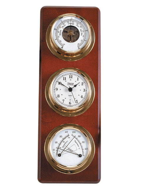Weems & Plath Weather Station-Clock-Nautical Decor and Gifts